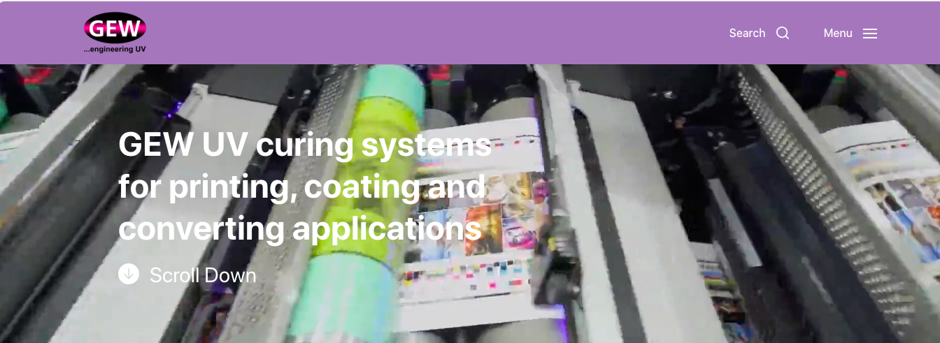 gew UV Curing Equipment Manufacturer